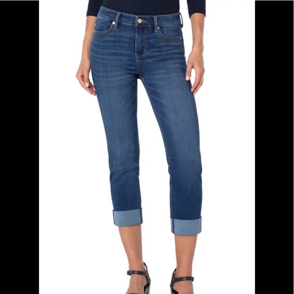 Liverpool The Crop * Cropped Capri Denim Jeans * 18W